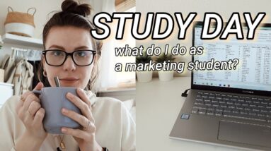 A REAL DAY IN MY LIFE | study day as a marketing student