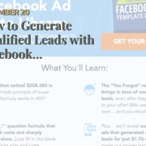 How to Generate Qualified Leads with Facebook Advertising Can Be Fun For Anyone