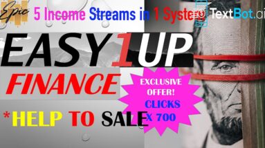 Multiple Income Funnel For BEGINNERS | Best OFFERS on Easy1Up | TextBot.ai | Compensation Plan Exp |