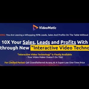 Get Videomatic Review And Bonus