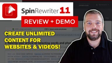 Spin Rewriter 11 Review & Demo: Spin Rewriter Article Spinner Tutorial [2020]