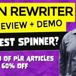 Spin Rewriter 10 Review & Spin Rewriter 10 Full Demo [NEW]