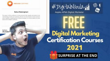 FREE Digital Marketing Certification Courses In 2021 😲✅ | Digital Nibula