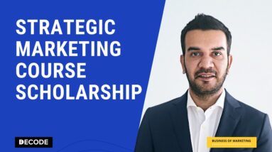 Strategic Marketing Course - Scholarship Announcement