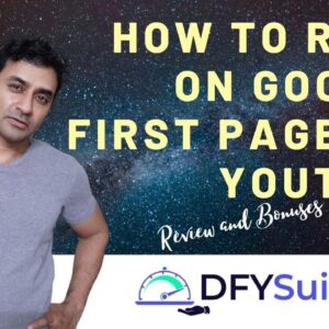 How to rank on google first page 🥇 DFY Suite 3.0 🥇 How to rank Youtube videos on google first page