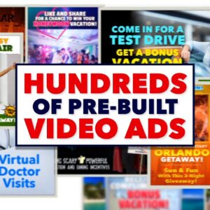 Marketing Boost Pre-Built Video Ads & Landing Pages