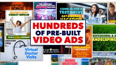 Marketing Boost Pre-Built Video Ads & Landing Pages