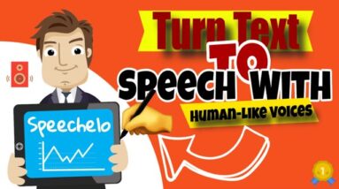 Speechelo for Beginners   Full Training Video | text to voice for youtube videos
