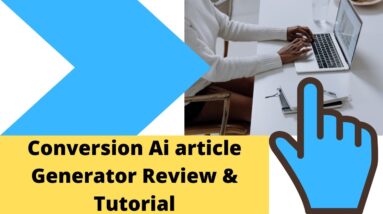 Conversion ai tutorial and conversion ai review hindi and how to write conversion ai blog post?