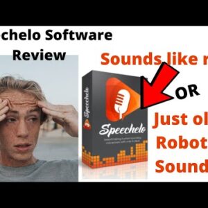 Speechelo Software Review - Crappy Robot Voice or Like Real???