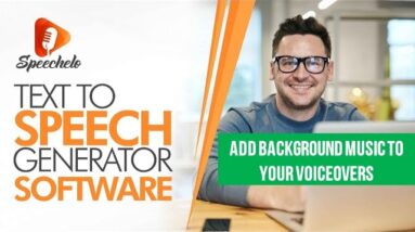 Add Background music to your VOICEOVERS - NEW Speechelo MODULE