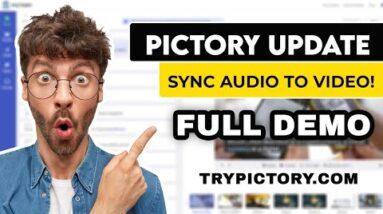 Autosync Voice-Over To ENTIRE Video | Pictory Update [DEMO]