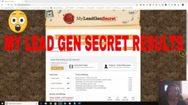 My Lead Gen Secret Results - Does It Work In 2021?