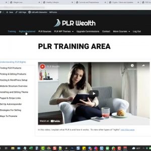 PLR Wealth Review Demo - PLR Sales Funnel Video Training Course