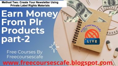 How to earn profit from PLR products part-2 #freecourses #freecoursescafe #earnmoney #plr #earnplr