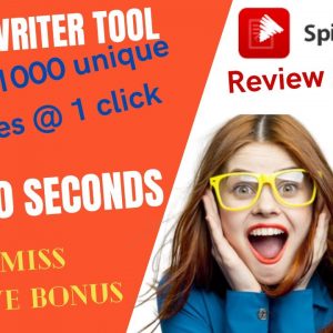 ⚠️CUSTOM BONUSES⚠️spin rewriter 12 review 2021|60% discount included| best rewriter tool