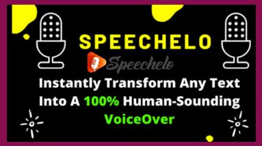 [Speechelo] [Best Text To Speech Software] [Speechelo Review] [Best Human Voice Software]