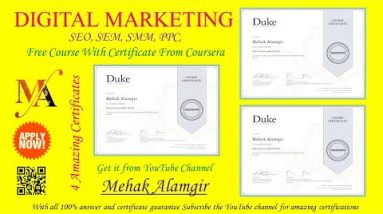 Free Coursera Certificate | Digital Marketing Free Courses