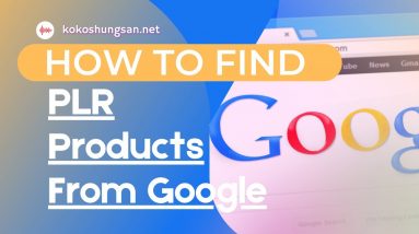 How To Find PLR Products From Google And Make Money Online
