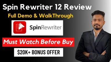 Spin Rewriter 12 Review | Really Best Spinning Tool In Market Or Worst ?