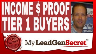 MY LEAD GEN SECRET Review 2021 - Income $$ PROOF - BUYERS Included - Tier 1 Traffic!!!