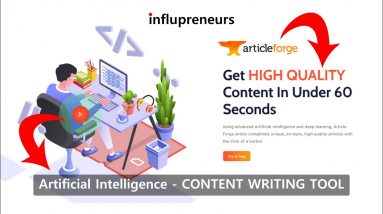 Article Forge 2.6 - Artificial Intelligence Content Writing Tool - AMAZING Results!