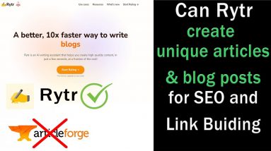 Rytr Review: Is it the Best AI Writer Tool? | Article Forge Alternative