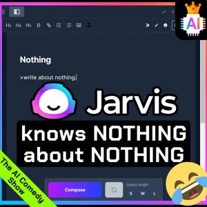 Seems like "Nothing" is a hard question for Jarvis AI 🤣 | The A.I. Comedy Show | Ep 1
