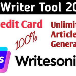 100% unique article generator tool | writesonic AI content writing tool | Tech DaNi