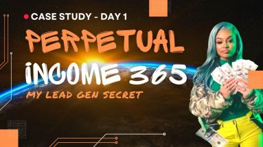 My Lead Gen Secret - Perpetual Income 365 - Case Study - Day 1