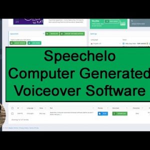 Speechelo, Computer Generated Voiceover Software.