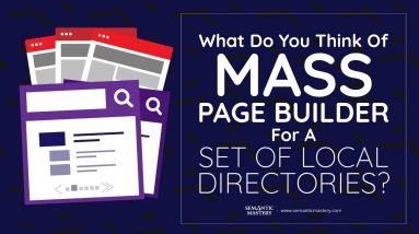 What Do You Think Of Mass Page Builder For A Set Of Local Directories?