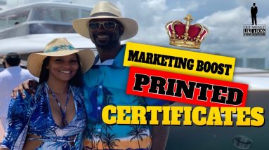 Marketing Boost Printed Certificate Vacation Incentive Overview | Take a FREE Vacation!!!