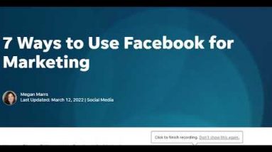 7 Ways to Use Facebook for Marketing | how to use facebook for business marketing