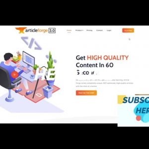 Article Forge 3.0 Review | Automatic SEO Content Generator | #ArticleForge
