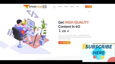 Article Forge 3.0 Review | Automatic SEO Content Generator | #ArticleForge