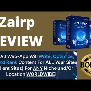 ZAIRP Review - Get ALL the Buyer Traffic From The Search Engines