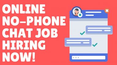 Easy Non-Phone Work-From-Home Chat Job Paying $1600/Month 2021