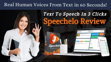 Speechelo Review | Speechelo Review And Bonus Honest Video | Text To Speech In 3 Clicks | Must Watch