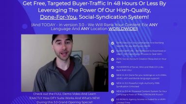 Marketing: Done For You DFY Suite 3.0 Review High Quality Done For You Syndication Links