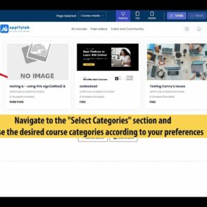 How to show courses from a specific category only using the all courses widget?