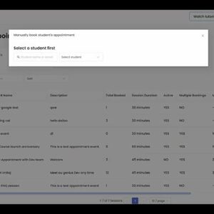 How to manually book appointment for your students I All-in-one online course platform I EzyCourse