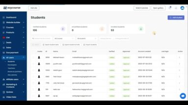How to enroll students manually to your courses I all-in-one online course platform I EzyCourse
