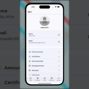 How you experience our mobile apps - 'Events' and 'Appointments.'"