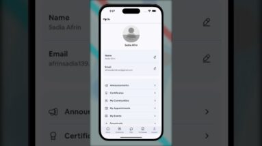 How you experience our mobile apps - 'Events' and 'Appointments.'"