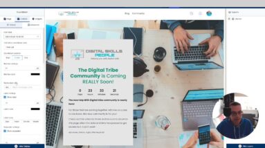 How to Create an Awesome Landing Page with Countdown timer Widget | EzyCourse Tutorial