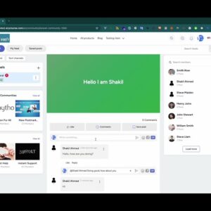 Real time comment, reply in EzyCourse