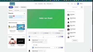 Real time comment, reply in EzyCourse