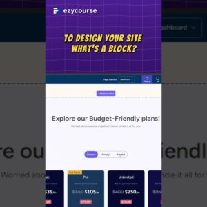 Drag, drop, and customize – it’s easy! 🔥 #ezycourse #builder #creators #onlinebusiness #tech
