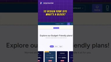 Drag, drop, and customize – it’s easy! 🔥 #ezycourse #builder #creators #onlinebusiness #tech